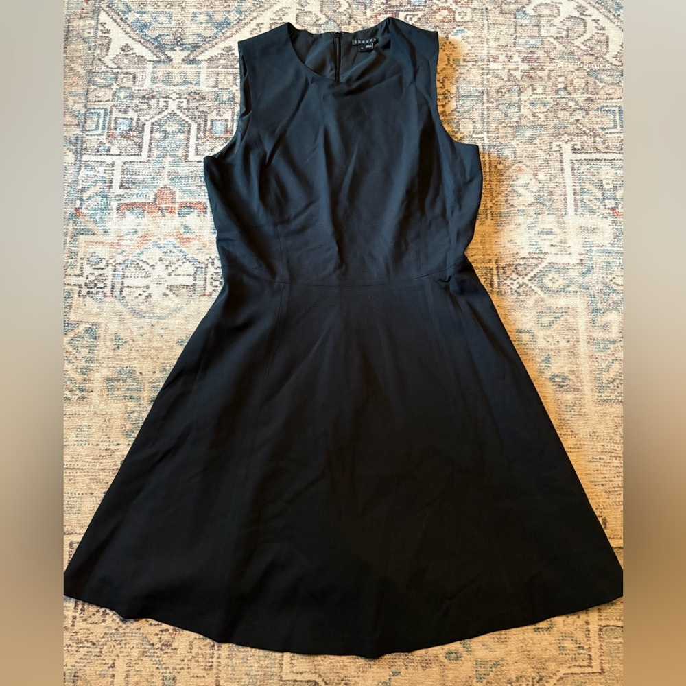 Theory wool blend fit and flare dress. women’s 10